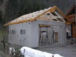 Satteldach auf Garage in Kapellen