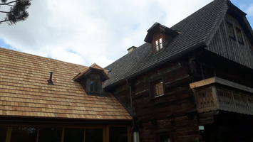 Bretterdach auf Zubau