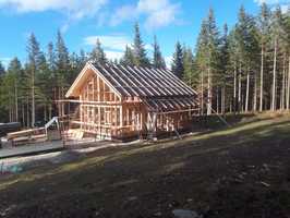 Holzriegelbau - Jagdhaus